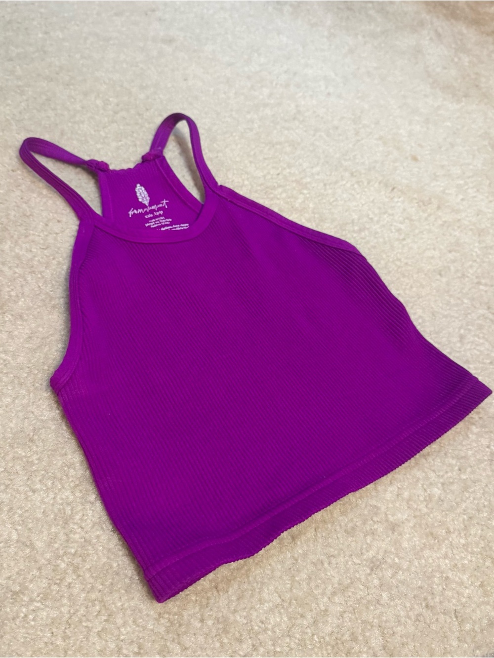 FP Movement Purple High Neck Tank Top